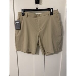 NWT Callaway Boys Youth Golf Shorts Pro Spin 3.0 Active Plaza Beige Size XL